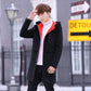 Men's Jacket 2019 Autumn Winter Trench Men Windbreaker Long Hooded Coat Wool Jacket Woolen Coat