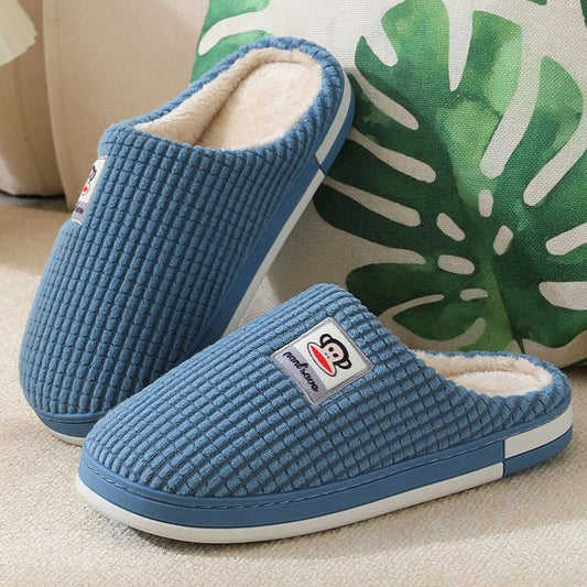 Cotton Slippers Men's Home Shoes Thickened Soft Bottom Winter Cold-proof Warm Non-slip Home Cotton Shoes