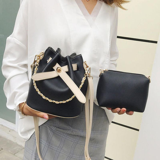 Bags Ladies Fashion Trends Spring and Summer Leisure Shopping Portable Bucket Bag Girls Messenger Shoulder Bag