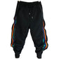Harem Casual Pants Men's Striped Nine-point Sports Pants Loose Leggings Sweatpants Trend Zipper Pencil Pants