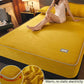 3pcs/set Winter Coral Fleece Bedspread Thick Warm Flannel Mattress Cover Non-slip Bedspread Protective Cover