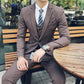 Business Casual Jacket Pants Vest Inch Shirt Four-piece Suit Slim Suit Groom Handsome Wedding Dress Male Fashion Solid Color Suit