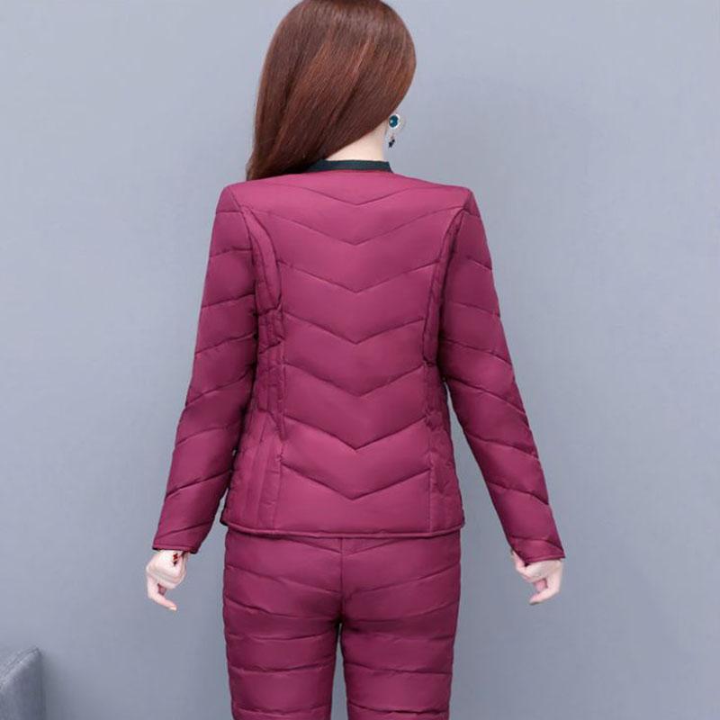Two-piece Winter Down Jacket Light and Warm Women's Down Jacket Plus Size Down Liner Suit