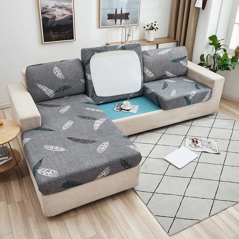 Elastic Sofa Cushion Cover Solid Color Sofa Cover Universal Sofa Covers Protector All-inclusive Sofa Couch Cover Universal In All Seasons