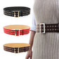 Belt double pin buckle double row ladies fashion pants belt clothing decoration