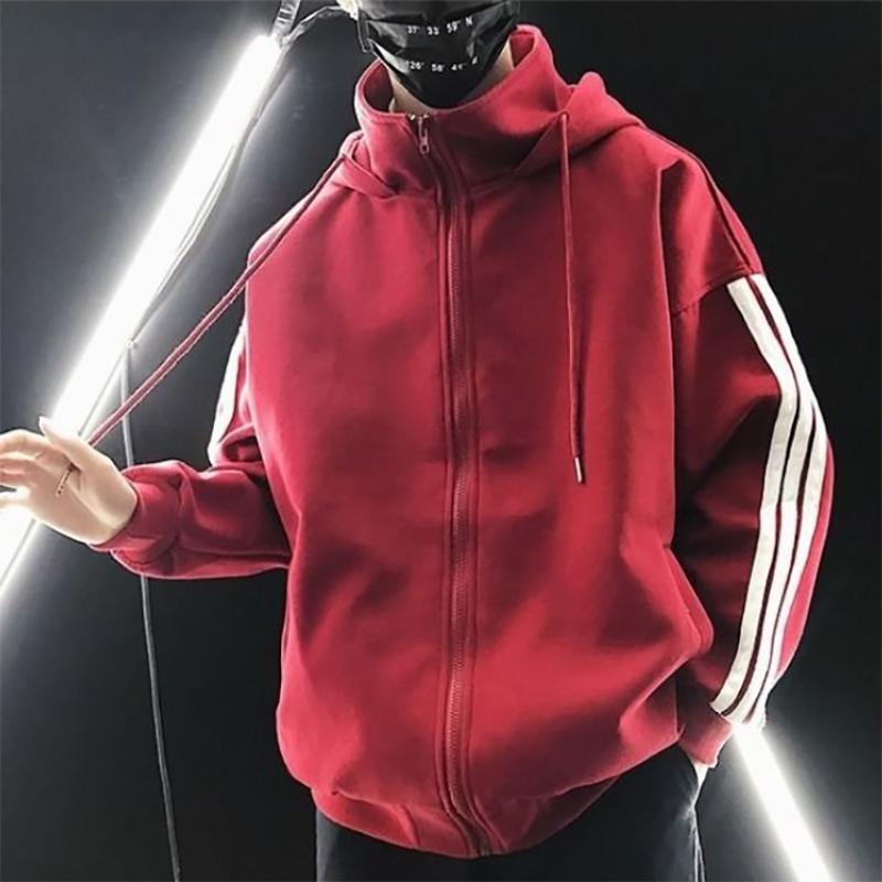 Sweater Men's Hooded Sweatshirts Autumn Slim Warm Jacket Korean Loose Hedging Couple Jacket Outwear