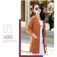 Spring and Autumn Wear Knitted Sweater Cardigan Fashion Slim Jacket Women's Mid-length Simple Solid Color Women's Top
