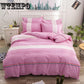 Cartoon 4pc Luxury Bedding Sets Bed Sheet Queen Size -home Textiles Duvet Cover Sets Bed Set