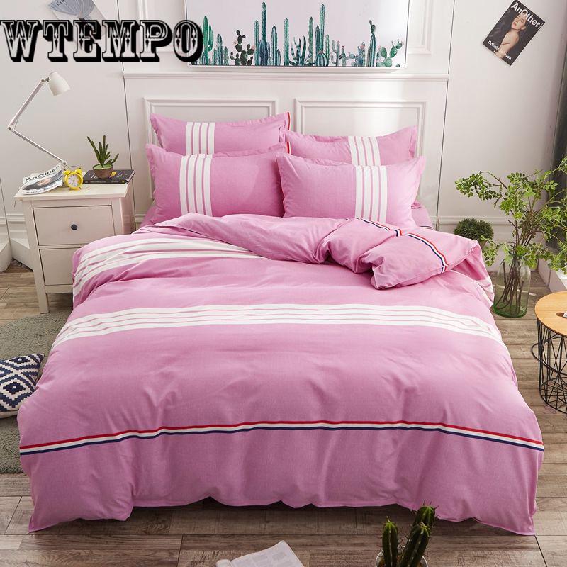Cartoon 4pc Luxury Bedding Sets Bed Sheet Queen Size -home Textiles Duvet Cover Sets Bed Set