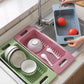 Kitchen Colander Fruit and Vegetable Washing Basket Foldable Filter Foldable Drainer Adjustable Tool