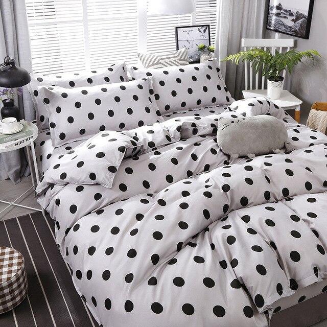 Cheap Four-Piece Bedding Set Quilt Cover Sheet Pillowcases Suit Polyester Anti-Static Delicate Children's Student Princess Style