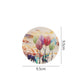 4pc PVC Rubber Coaster Anti-scalding Table Mat Kitchen Pot Mat Round Bowl Mat Dish Mat Non-slip