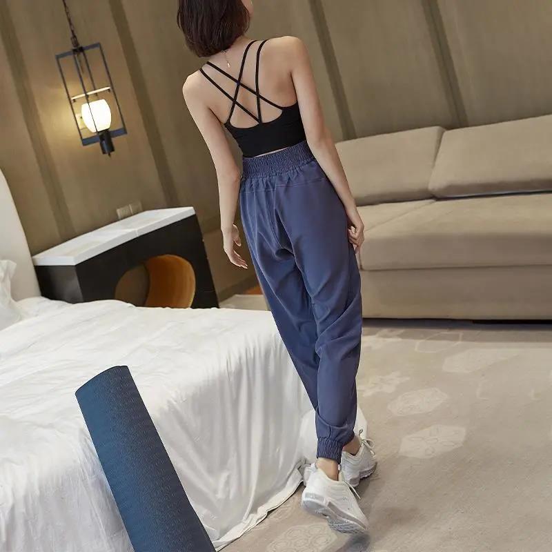 Loose-fitting Sports Pants Women's Spring and Autumn Thin Running Quick-drying Fitness Clothes High-waist Harem Casual Pants