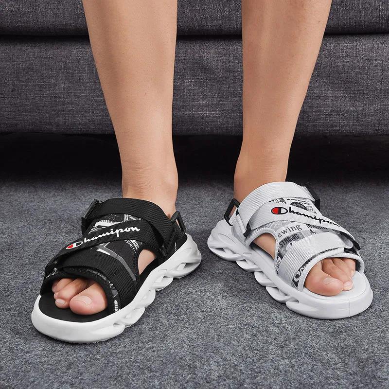 Sandals Men's Summer Men's Beach Shoes Breathable Non-slip Wear-resistant Soft Bottom Men's Dual-use Sandals and Slippers