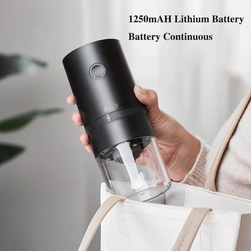 Electric Coffee Beans Grinder Home Small Crusher Charging Portable Automatic Grinding Machine Coffee Bean Mill
