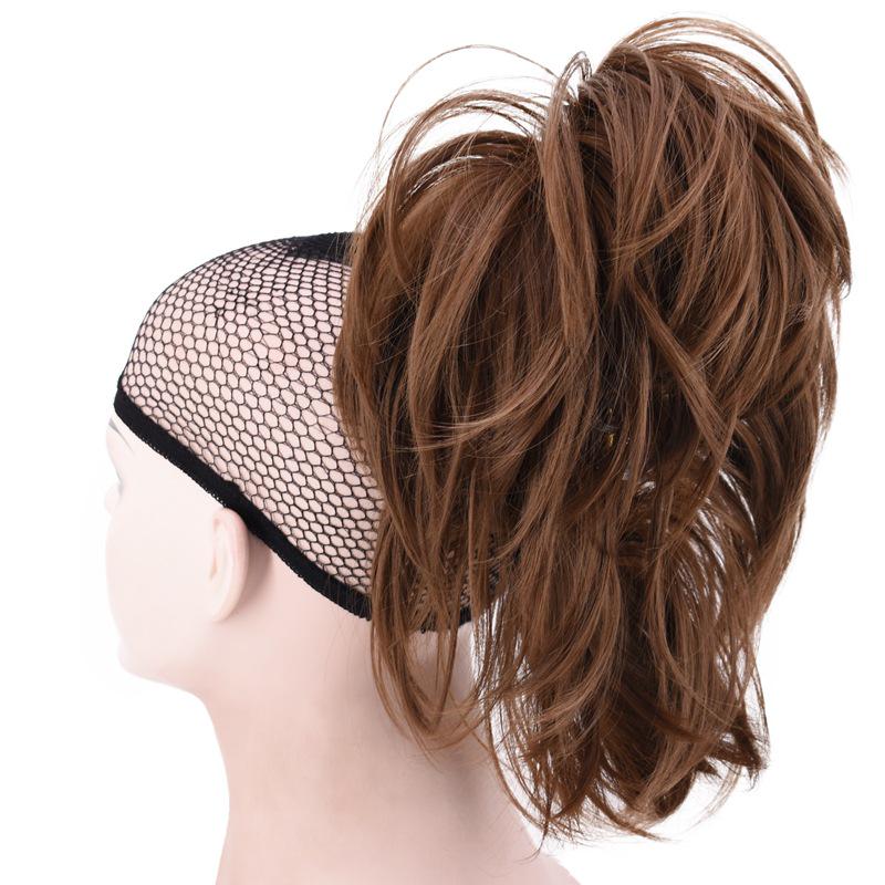 Synthetic Hair Buns Scrunchy Chignon Elastic Wavy Scrunchies Wrap for Ponytail Extensions for Girl