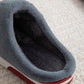 Lovers PU Lint Slippers Household Waterproof Thick-soled Warm Cotton Slippers Winter Indoor Couple Hair Slippers