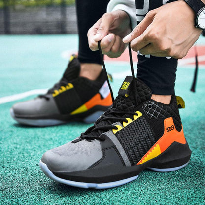 Men Professional High-top Basketball Shoes Men's Cushioning Light Basketball Sneakers Mesh Breathable Outdoor Sports Shoes