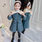 Girls' Cotton-padded Clothes Winter Clothes Western Style Girls Princess Waist Cotton-padded Clothes Children's Padded Jacket Thickened