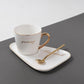 Ceramic European Coffee Cup Luxury Suit with Spoon and Dish Tazas De Café