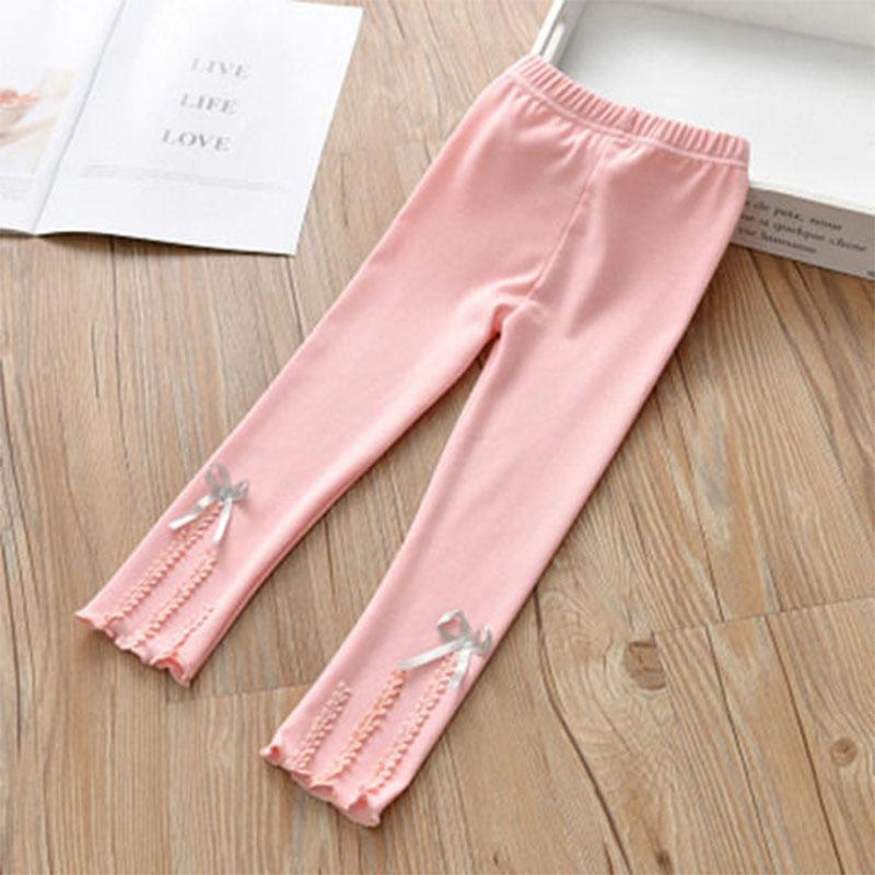 New Spring Autumn Children Pants Casual Solid Color Girls Leggings 2-8T Toddler Leggings for Girls