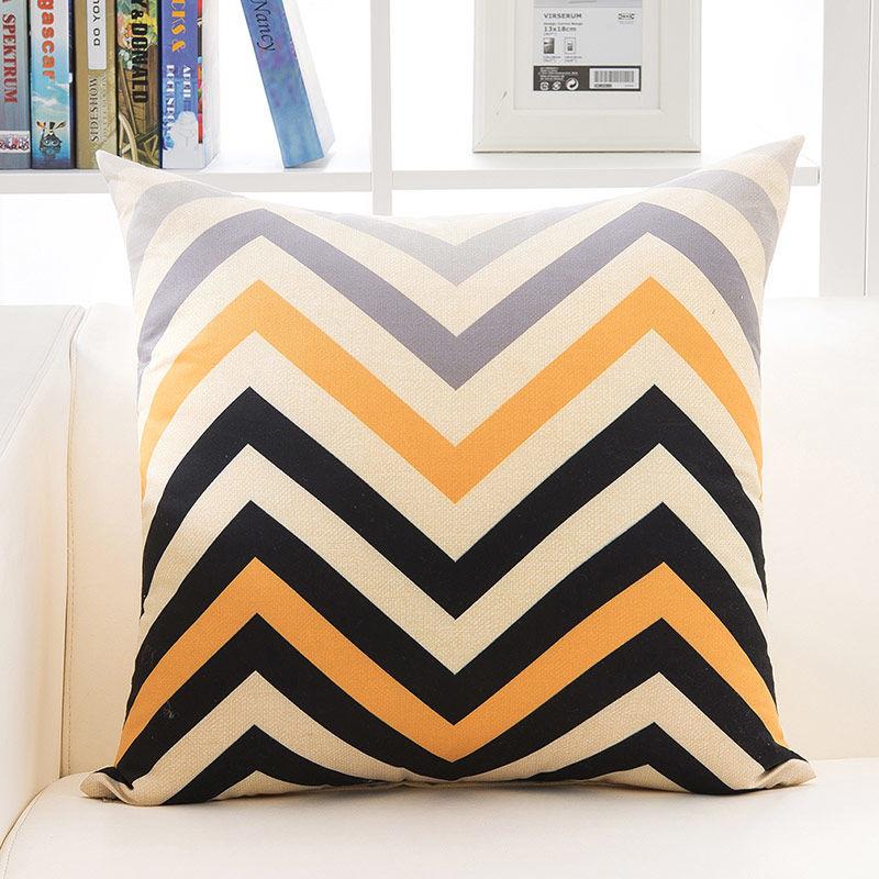 Creative Painting Printing Pillow Car Waist Pillow Home Sofa Pillow Soft Relaxation Artifact