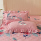 Cotton Bedding Lace Pillowcases A Pair of Large Thick Pillowcases Zipper Pillowcases 48*74