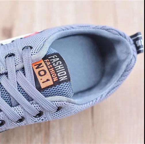 Men's Summer Breathable Mesh Sneakers Non-slip Fly Woven Mesh Soft Sole Casual Shoes