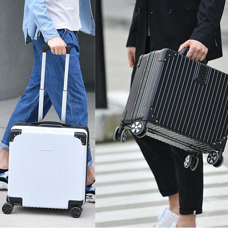 Men and Women Boarding Case 18/20 inch Suitcase Trolley Case Universal Wheel Sliding and Rolling Travel Luggage Trunk