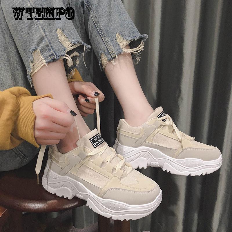 Joker Shoes Women's Sneakers Thick-soled Platform Shoes Increased Casual