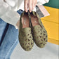 Loafers Women's One-pedal Breathable Flat-soled Single Shoes Two-wear Hollow All-match Soft-soled Casual Shoes Comfortable and Lightweight