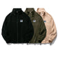Autumn and Winter Polar Fleece Cardigan Loose Couple Can't Afford The Ball Sweater Stand-up Collar Casual Jacket Jacket Men