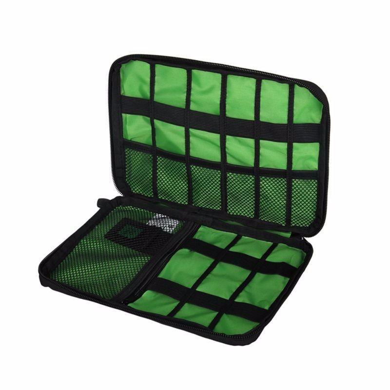 Multi Functional Travel Digital Storage Bag Portable Power Supply Data Cable Charger SD Card U Disk Headphone  Finishing Bag