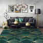 Fashionable Light Luxury Heavy Metal Style Carpet Geometric Pattern Bedroom Carpet Living Room Doormat Bedside Carpet Floor Mat