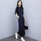 2021 Wide-leg Pants Suit Women's Fashion Spring and Autumn Light Mature Temperament Two-piece Women's Clothing