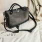 Bag Female Trend Fashion Frosted Rivet Single-shoulder Large-capacity Messenger Bag Boston Bag