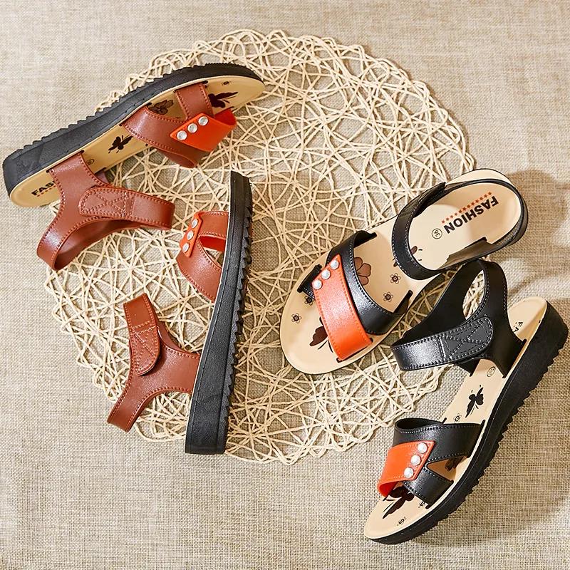 Woman's Summer Shoes Soft Sole Outdoor Beach Flat Sandals Anti-slip Versatile Casual Light Sandals