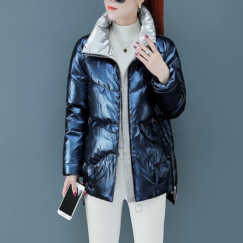 New Winter Parka Coat Women's Coat Smooth Down Cotton Coat Casual Thick Warm Coat Women's Parka Coat Cotton Coat