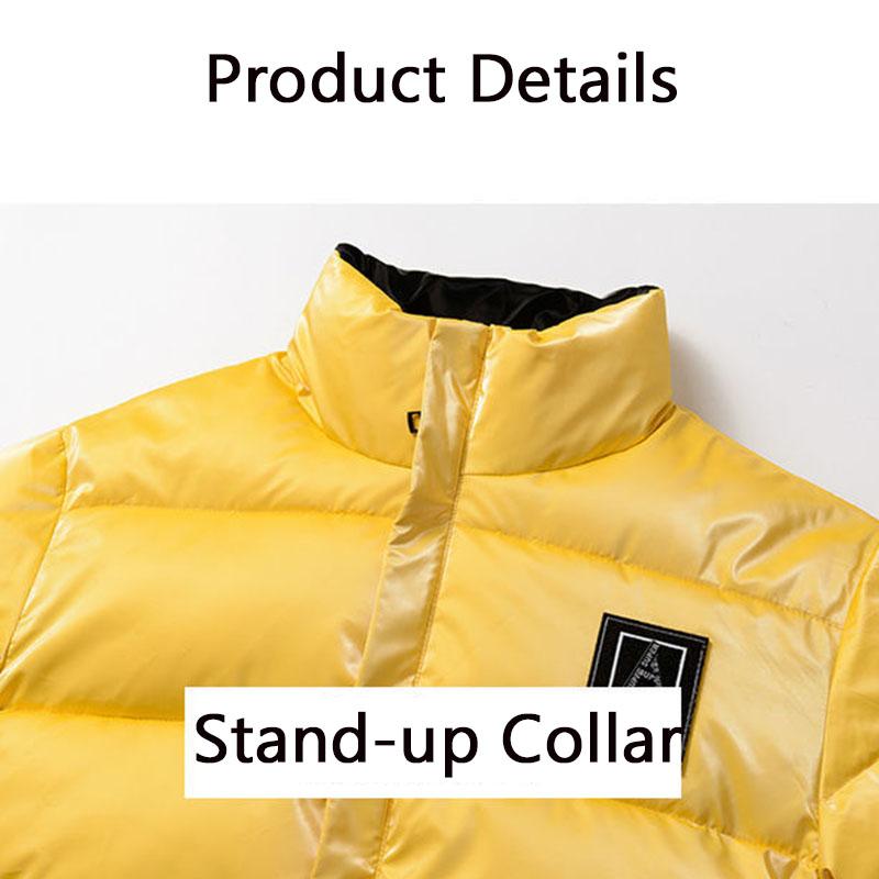 Winter Padded Jacket Men's Thick Padded Jacket Winter Students Korean Style Trend Down Padded Jacket Handsome Casual Men's Clothing
