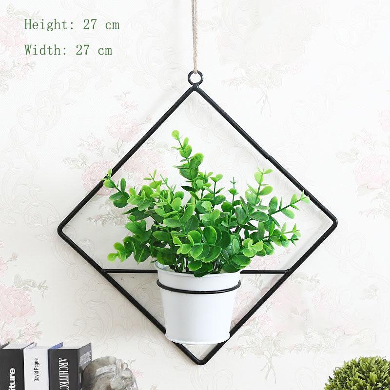 Home Hanging Wall Hanging Decoration Artificial Flower Wall Pendant Simulation Plastic Flower Basket Living Room Wall Decoration Floral Potted Plant