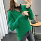 Autumn and Winter Lace Sexy Bottoming Shirt Knitted Solid Color Top Fashion Casual Women Sweater