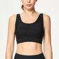 Women's Clothing Fashion Fitness Solid Color Sleeveless Backless Cross Bandage Sports Wear Tank Tops