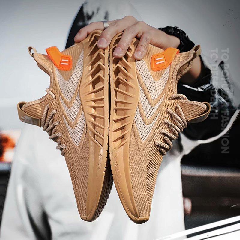 KYLIN Men's Shoes Casual Sports Shoes Flying Shuttle Breathable Blade Cushioning Tide Shoes Mesh Tennis Shoes