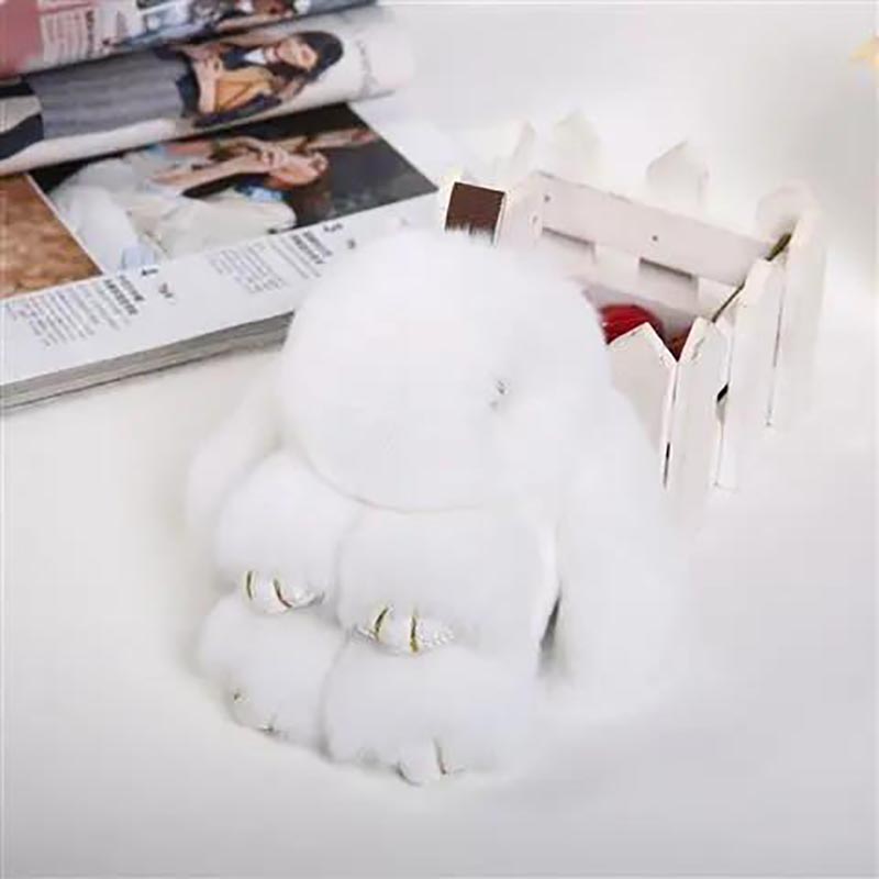 Imitation Rex Rabbit Plush Rabbit Pendant Little Rabbit Bag Pendant Cute Rabbit Pendant Plush Toy Pretend Dead Rabbit Pendant