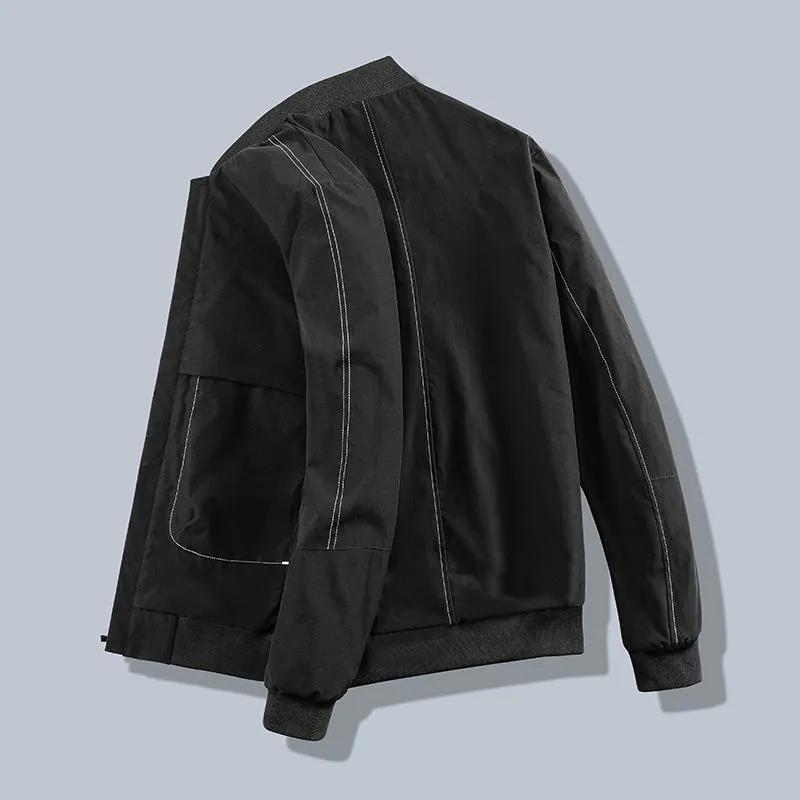 2021 Spring and Autumn New Men's Jacket Jacket Casual Round Collar Coat