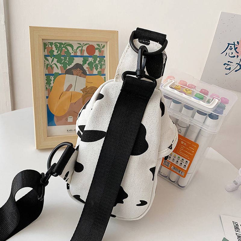 Bag Girls Fashion Cute Chest Bag Summer Leisure Shopping Wild Trend Canvas Bag Shoulder Messenger Bag