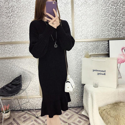 Women Sweaters Pullovers 2020 New Autumn Winter Long Knitted  Knitwear Female Long Sleeve Jumper Bottoming Tops Plus Size