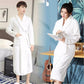 Thickened Flannel Nightgown Women's Plus Size Extended Length Coral Fleece Bathrobe Autumn Winter Long-sleeved Loose Homewear