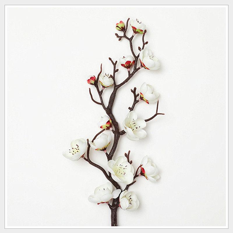 Plum Blossom Simulation Flower Winter Plum Fake Flower Chinese Home Decoration Silk Flower Living Room Decoration Plastic Flower Branch