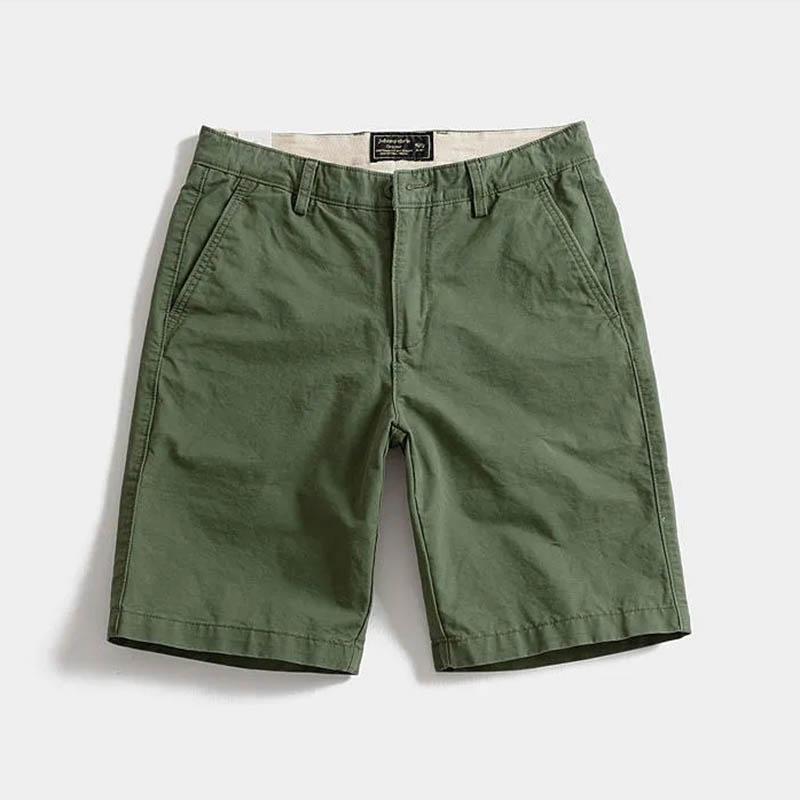 Summer Casual Shorts Men's Texture Slim Fit Trend Five-point Pants Men's All-match Straight Workwear Five-point Pants